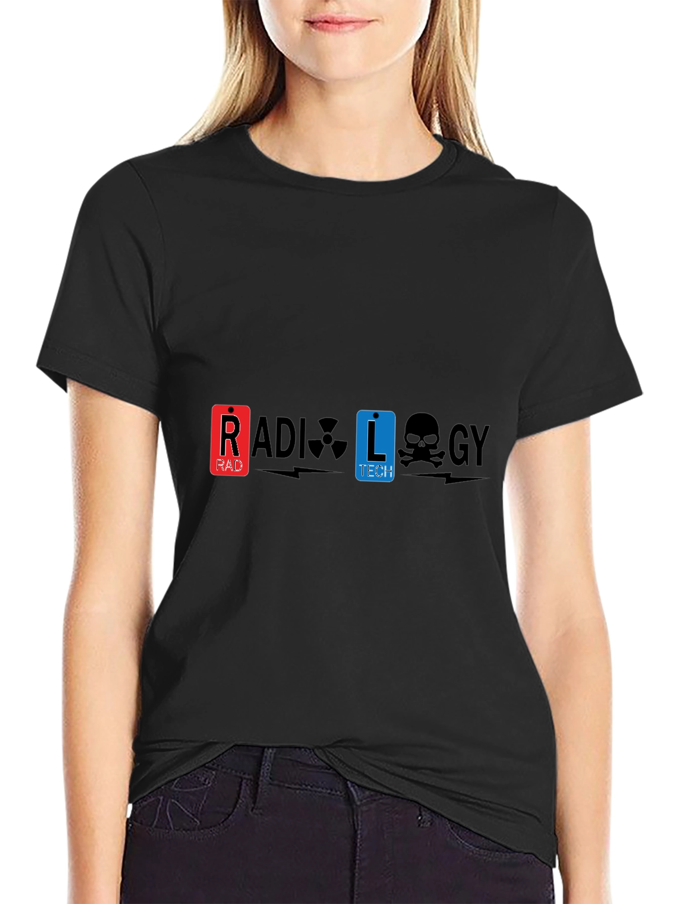 Radiology Tech Graphic Tee - Black Cotton T-Shirt