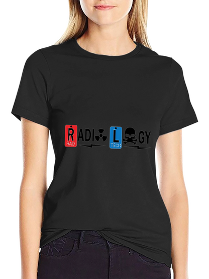 Radiology Tech Graphic Tee - Black Cotton T-Shirt