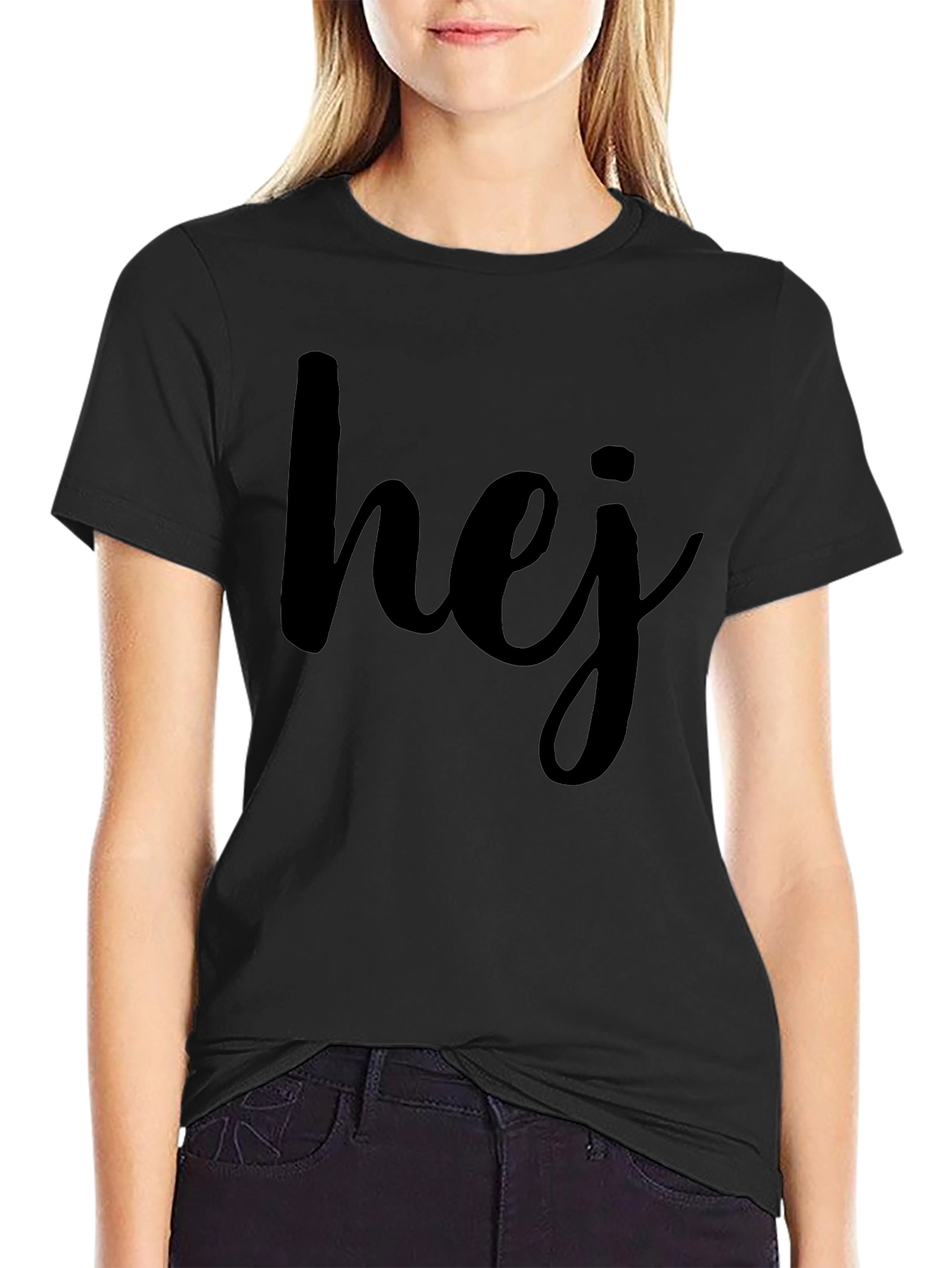Hej Graphic T-Shirt - Casual Scandinavian Style Tee