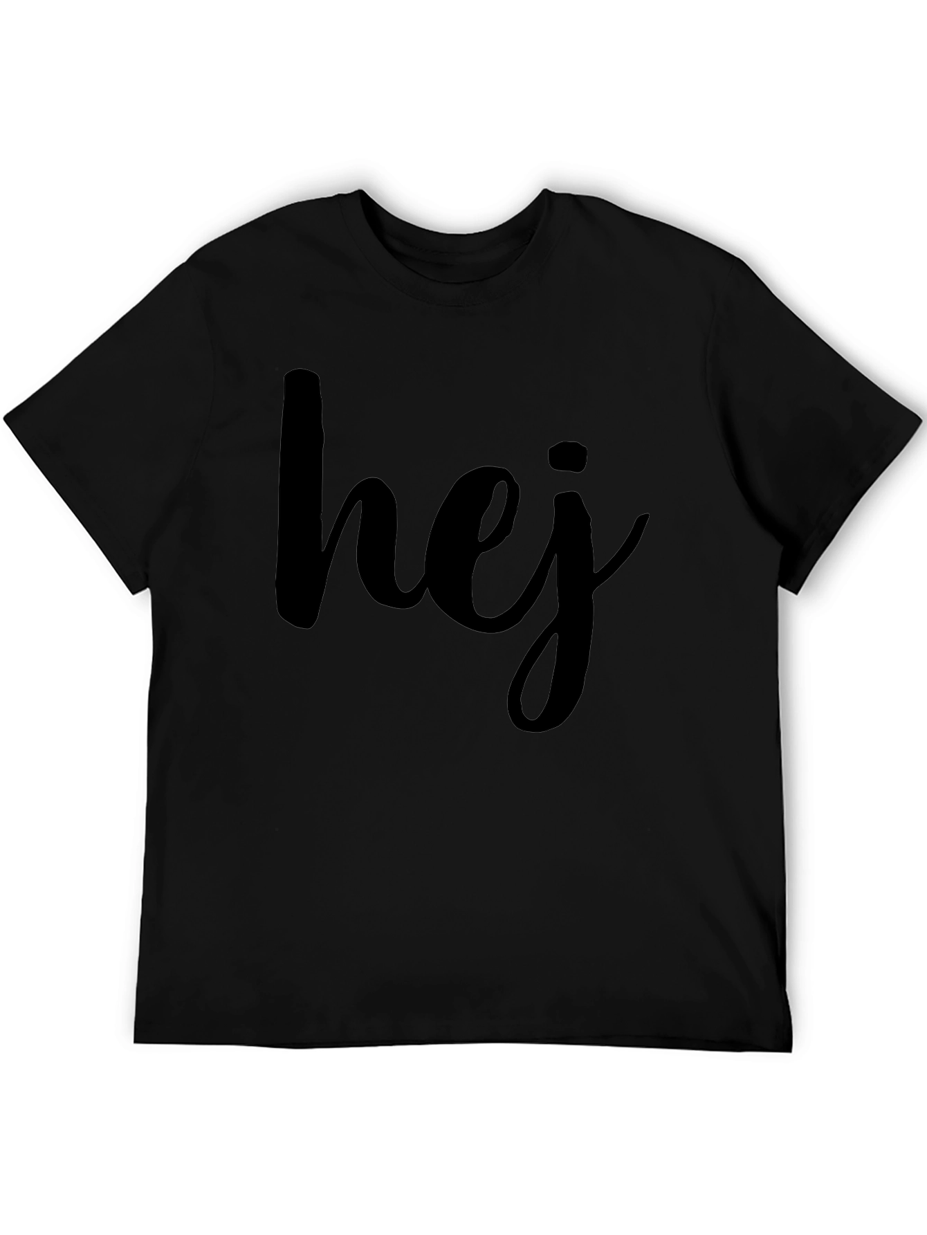 Hej Graphic T-Shirt - Casual Scandinavian Style Tee