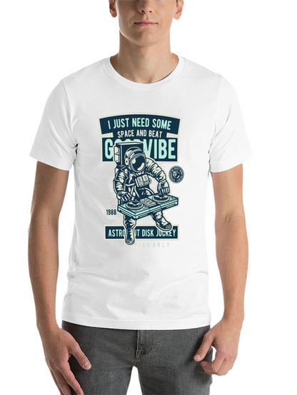 Astronaut DJ T-Shirt - Space & Beat Good Vibes