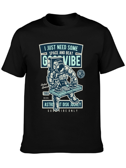 Astronaut DJ T-Shirt - Space & Beat Good Vibes