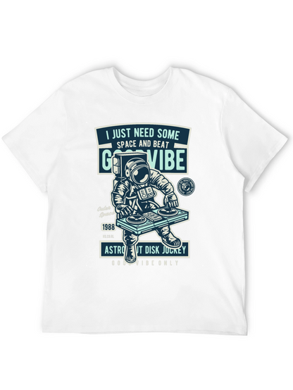 Astronaut DJ T-Shirt - Space & Beat Good Vibes