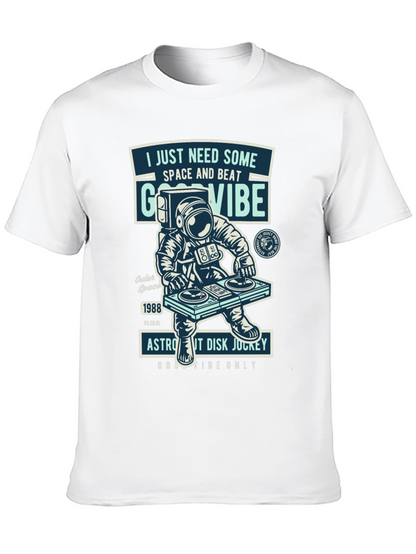 Astronaut DJ T-Shirt - Space & Beat Good Vibes