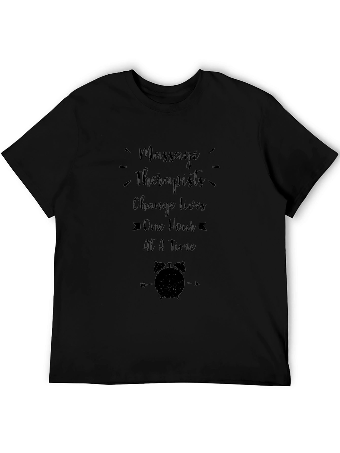 Massage Therapist Change Lives Black T-Shirt