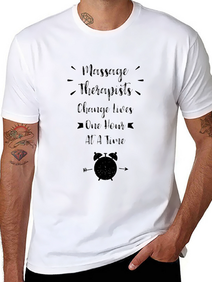 Massage Therapist Change Lives Black T-Shirt