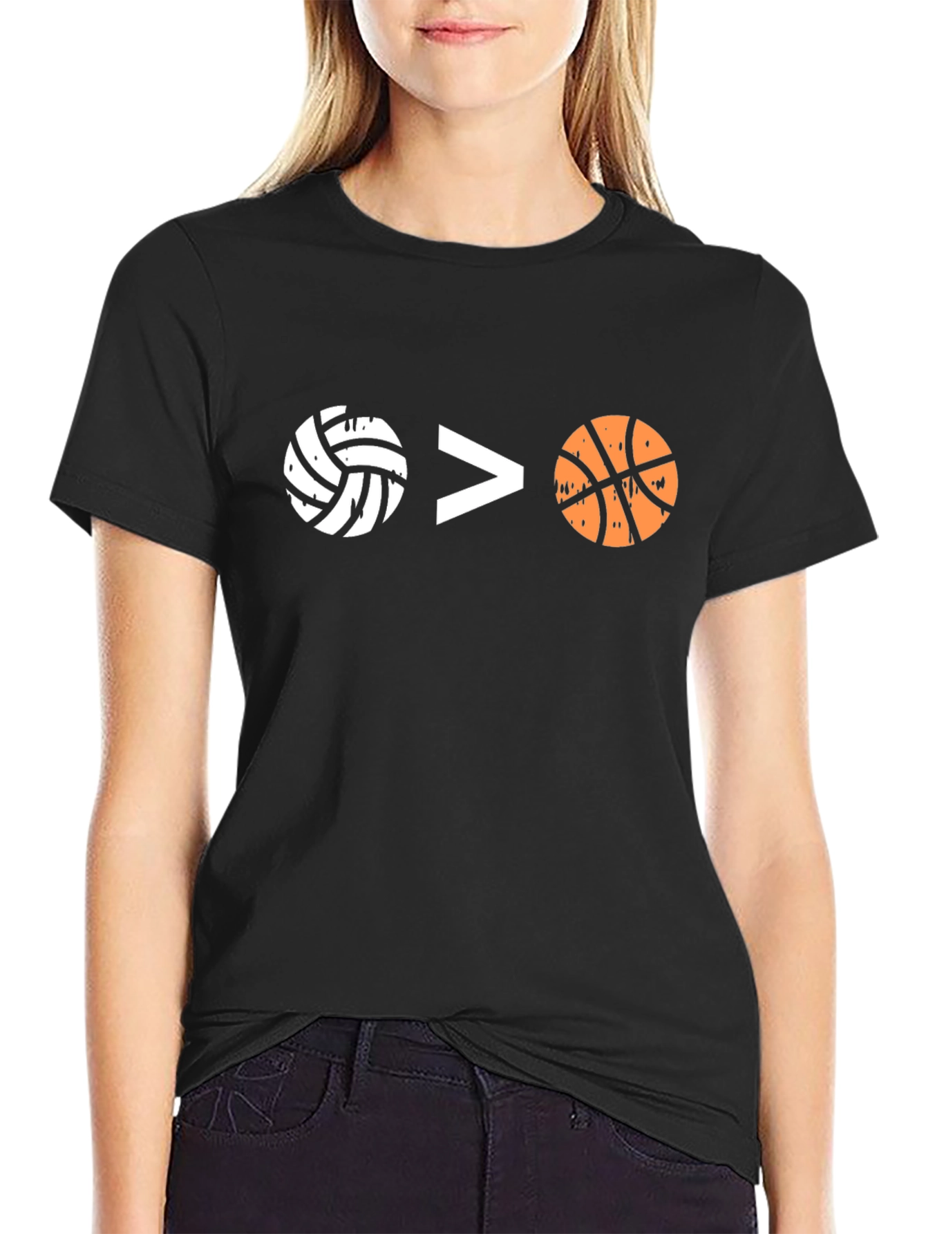 Volleyball > Basketball Graphic Tee