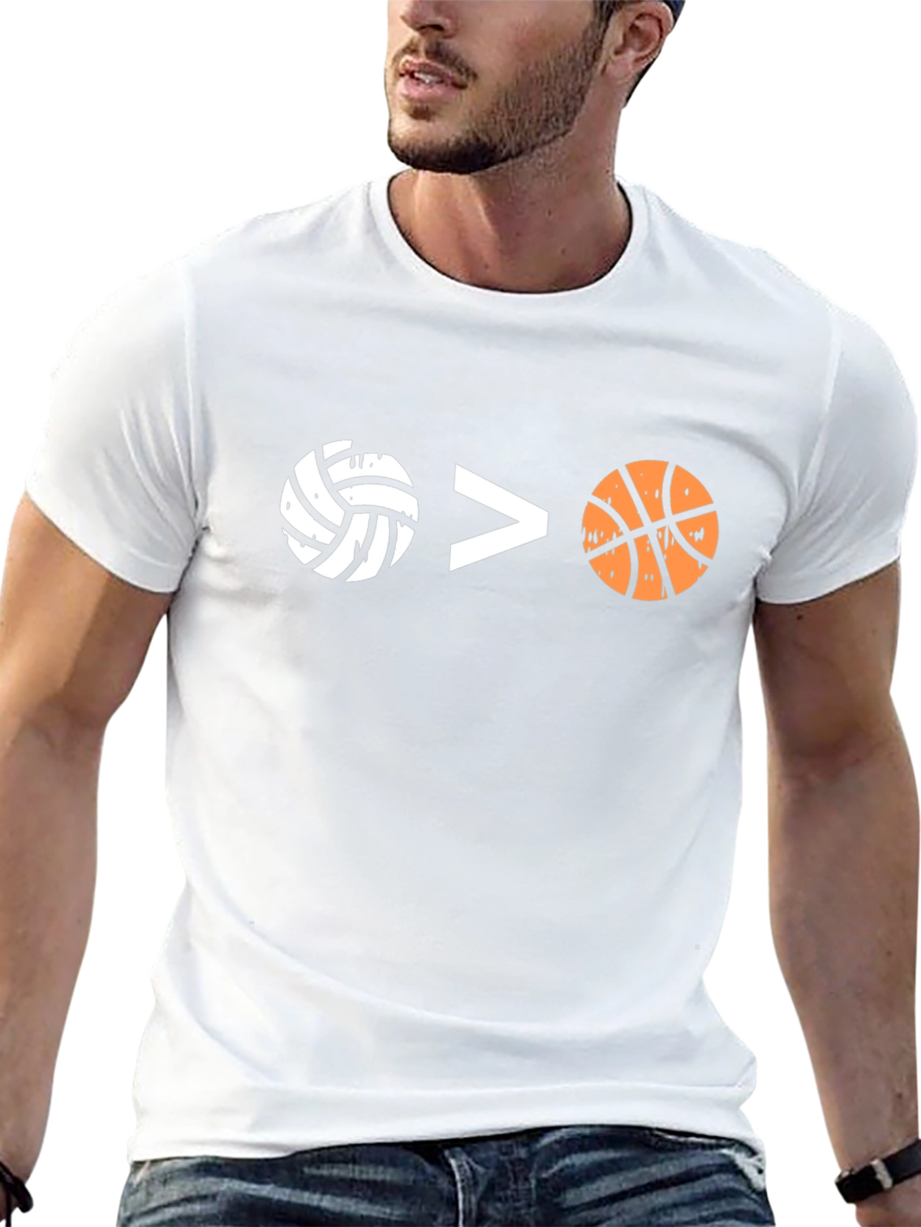 Volleyball > Basketball Graphic Tee