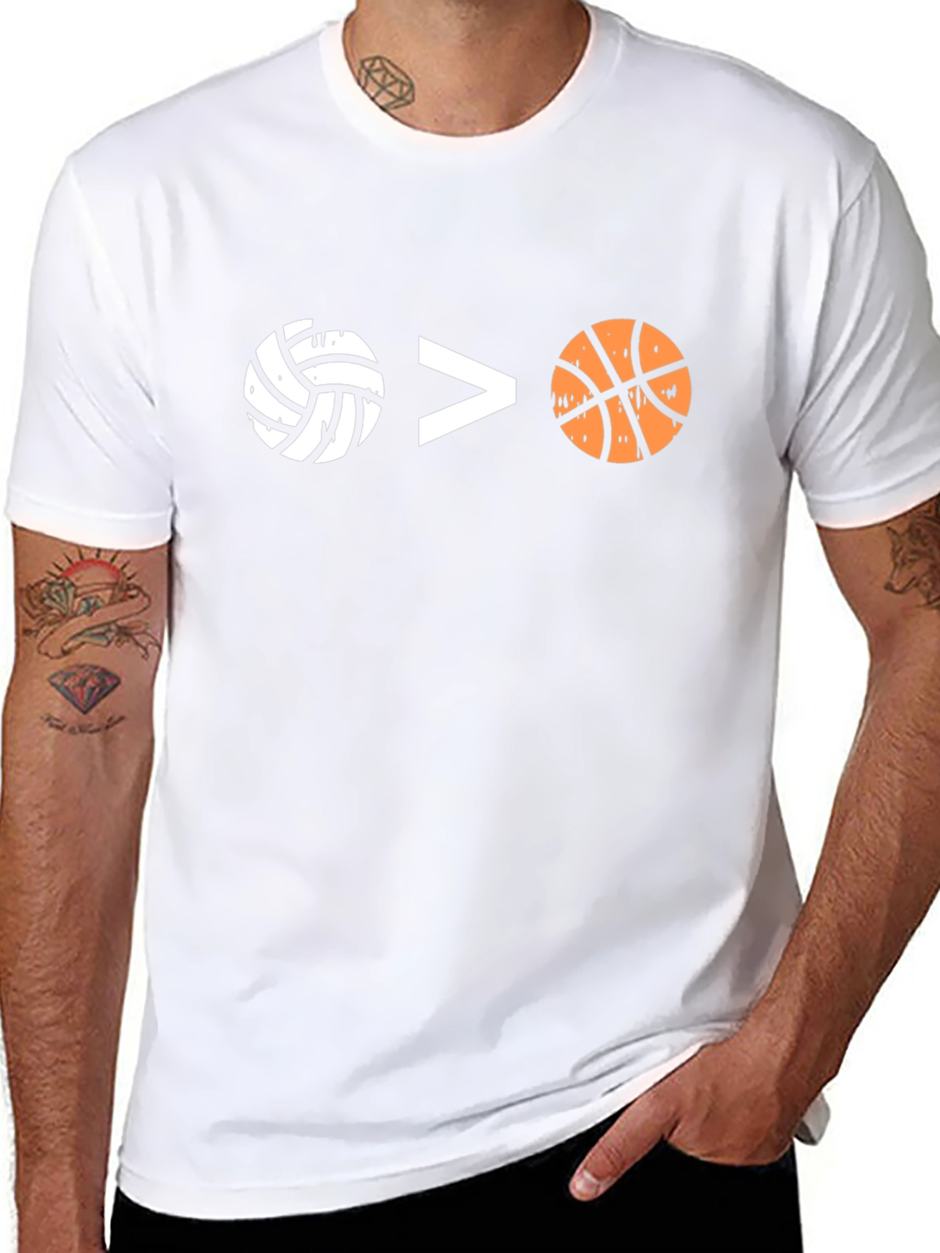 Volleyball > Basketball Graphic Tee