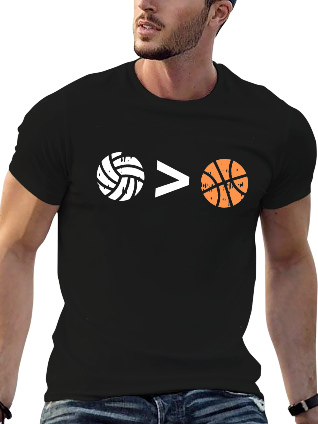 Volleyball > Basketball Graphic Tee