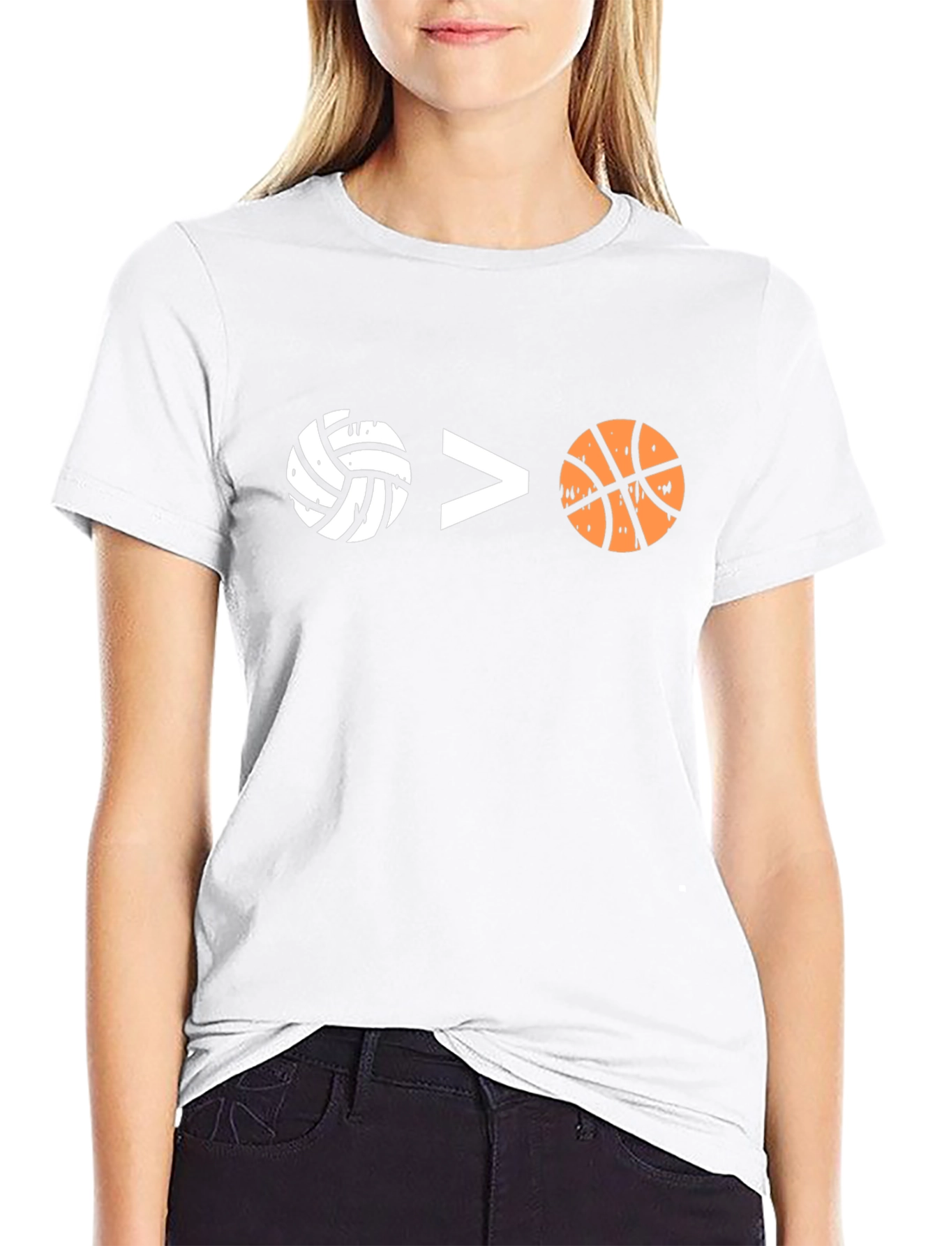Volleyball > Basketball Graphic Tee