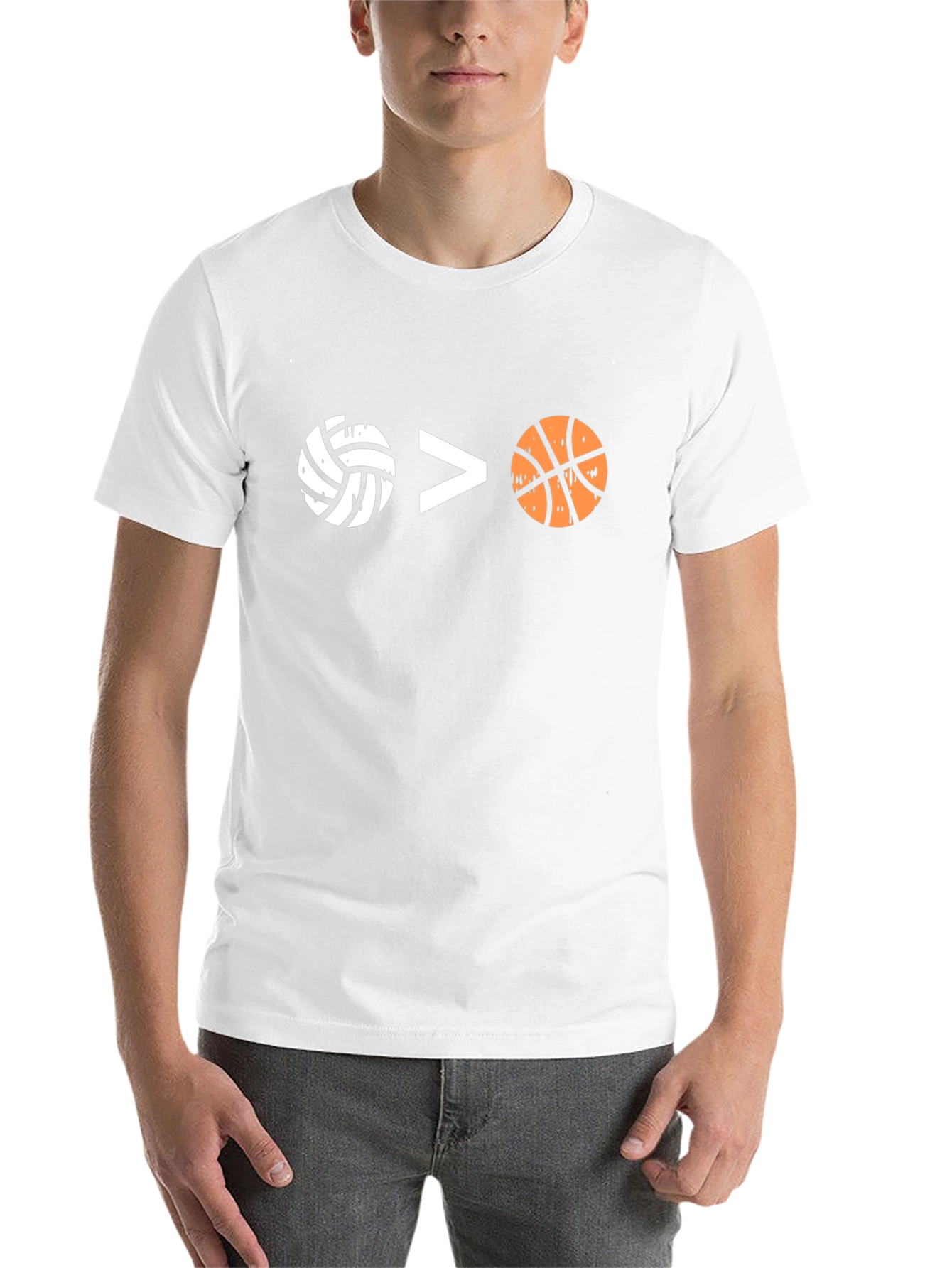 Volleyball > Basketball Graphic Tee