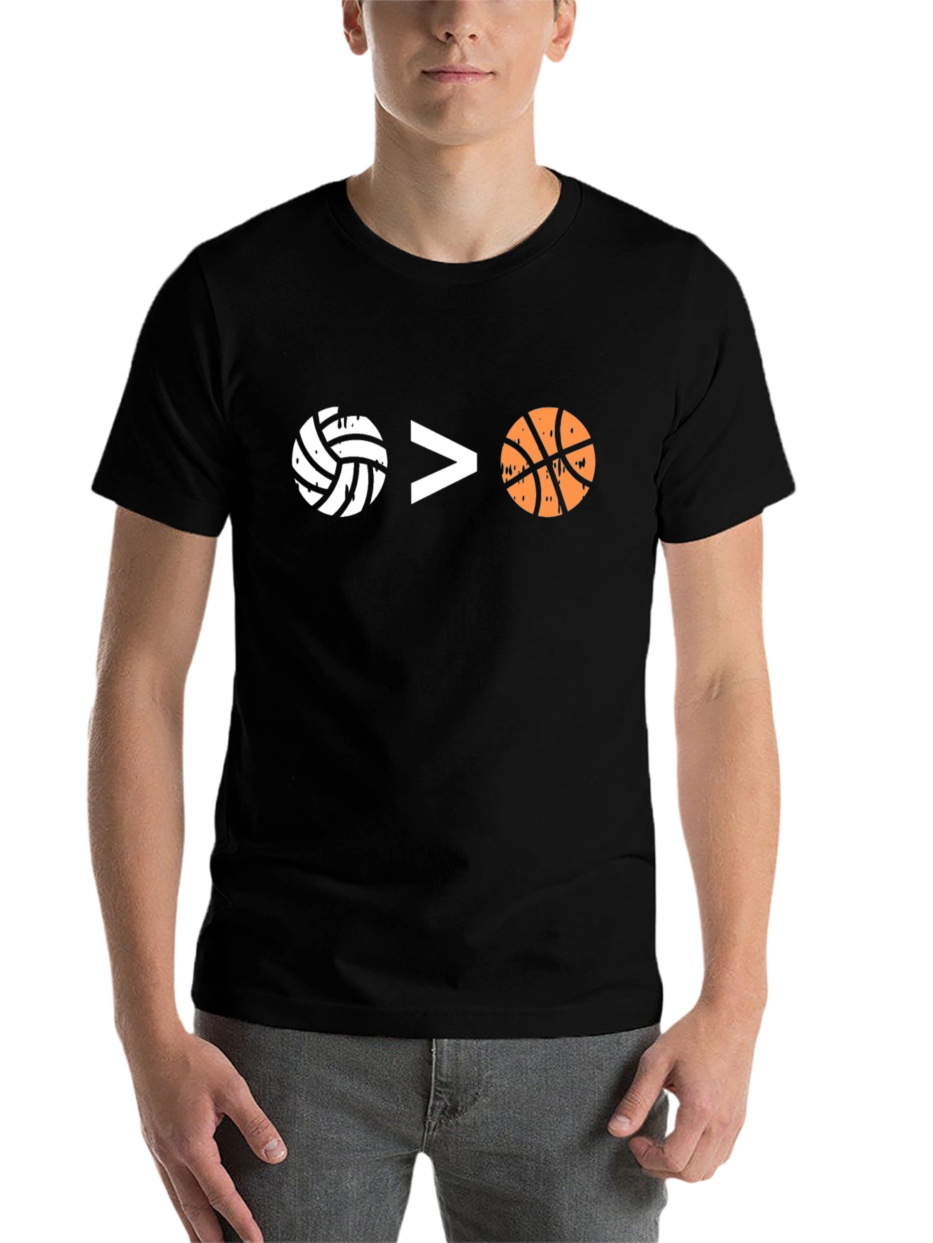 Volleyball > Basketball Graphic Tee