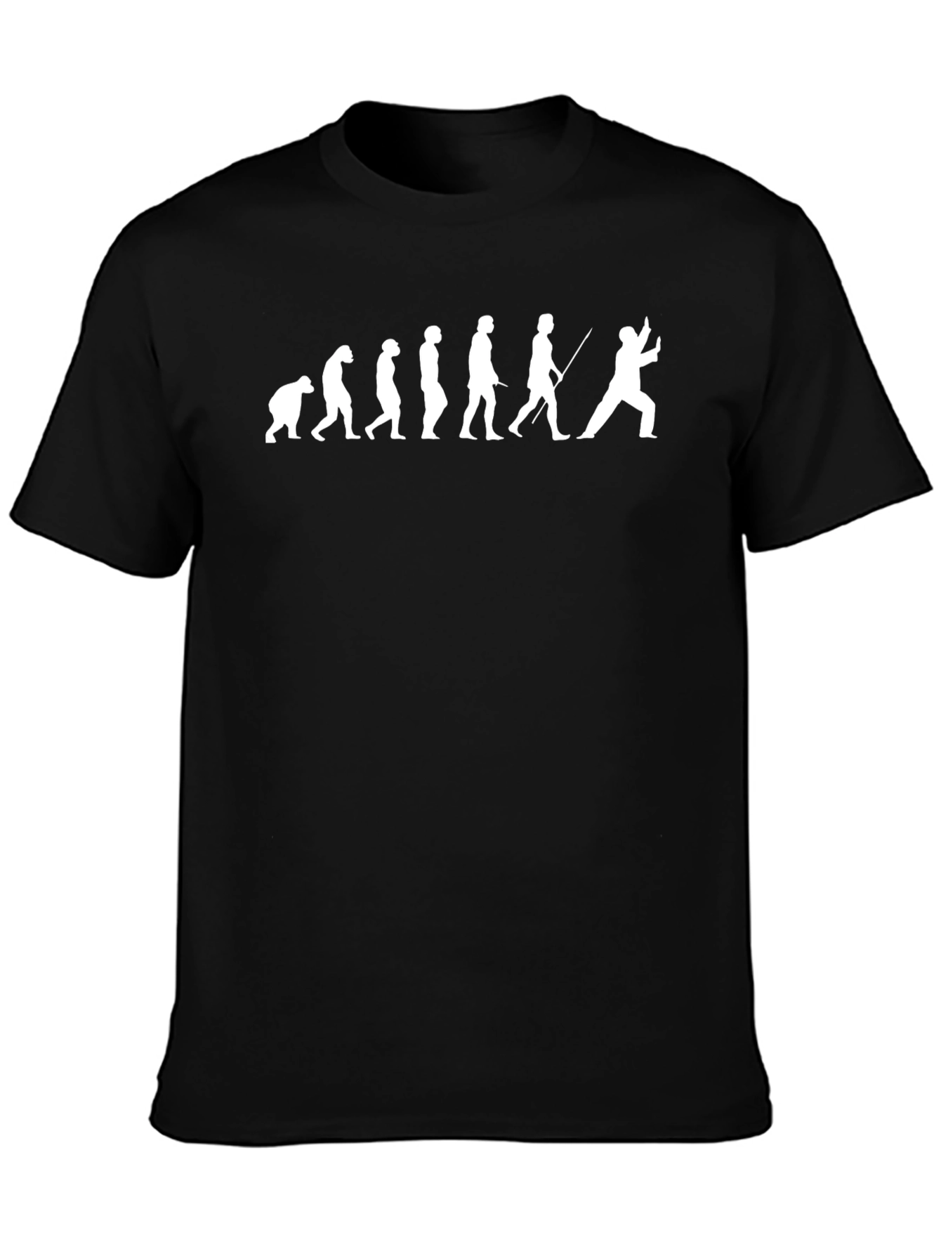 Fencing Evolution T-Shirt - Black