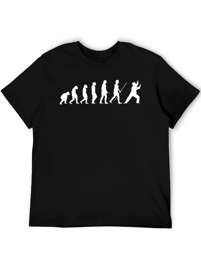 Fencing Evolution T-Shirt - Black