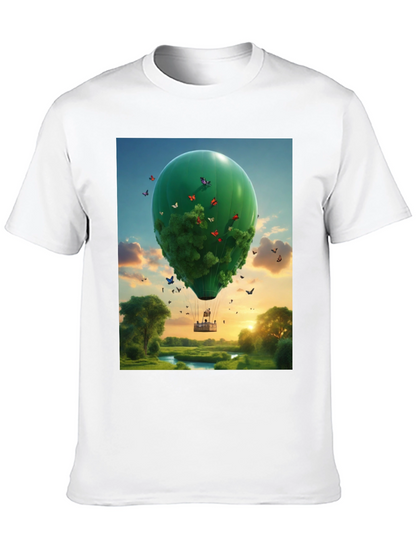 Nature Balloon Graphic Tee - Eco Friendly Design