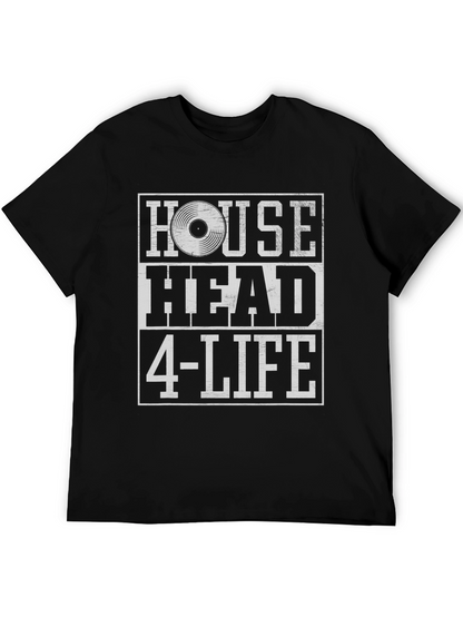 House Head 4-Life Black Graphic Tee