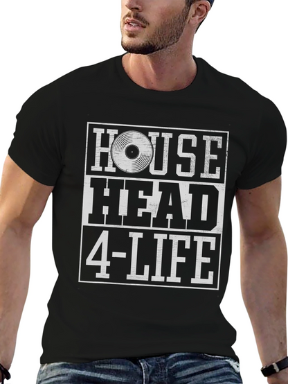 House Head 4-Life Black Graphic Tee