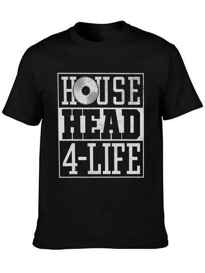 House Head 4-Life Black Graphic Tee