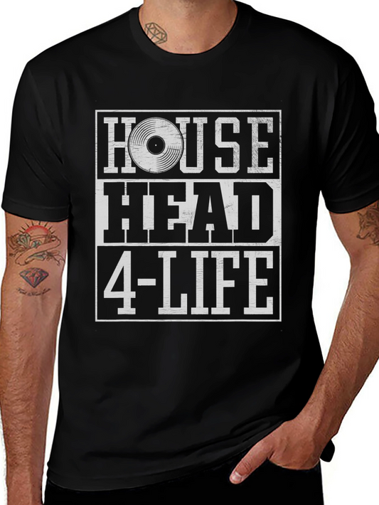 House Head 4-Life Black Graphic Tee
