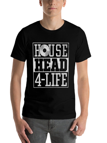 House Head 4-Life Black Graphic Tee