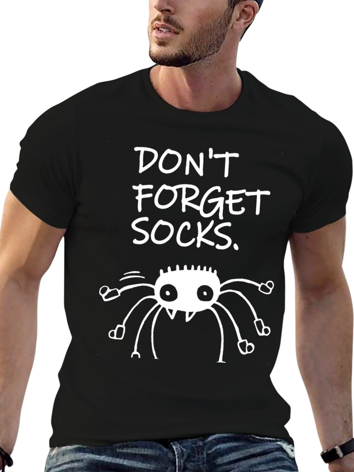 Dont Forget Socks Spider Graphic Tee