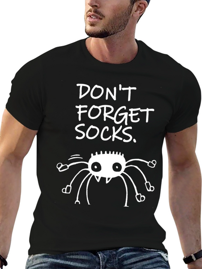 Dont Forget Socks Spider Graphic Tee