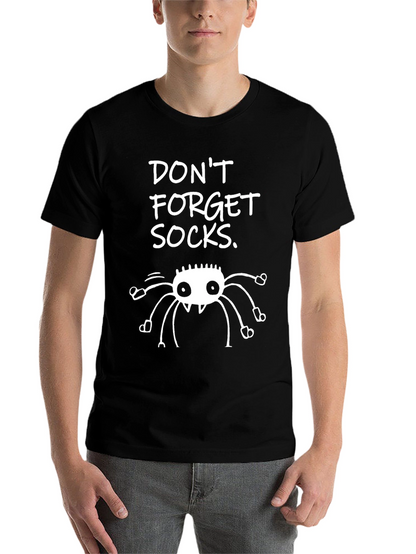 Dont Forget Socks Spider Graphic Tee