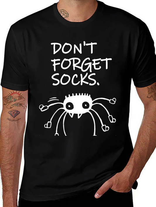 Dont Forget Socks Spider Graphic Tee