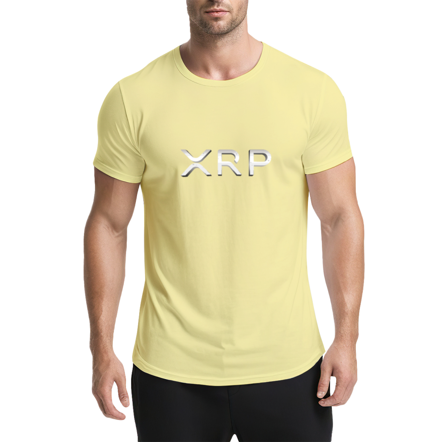 XRP Metal Text Simple Crypto T-Shirt