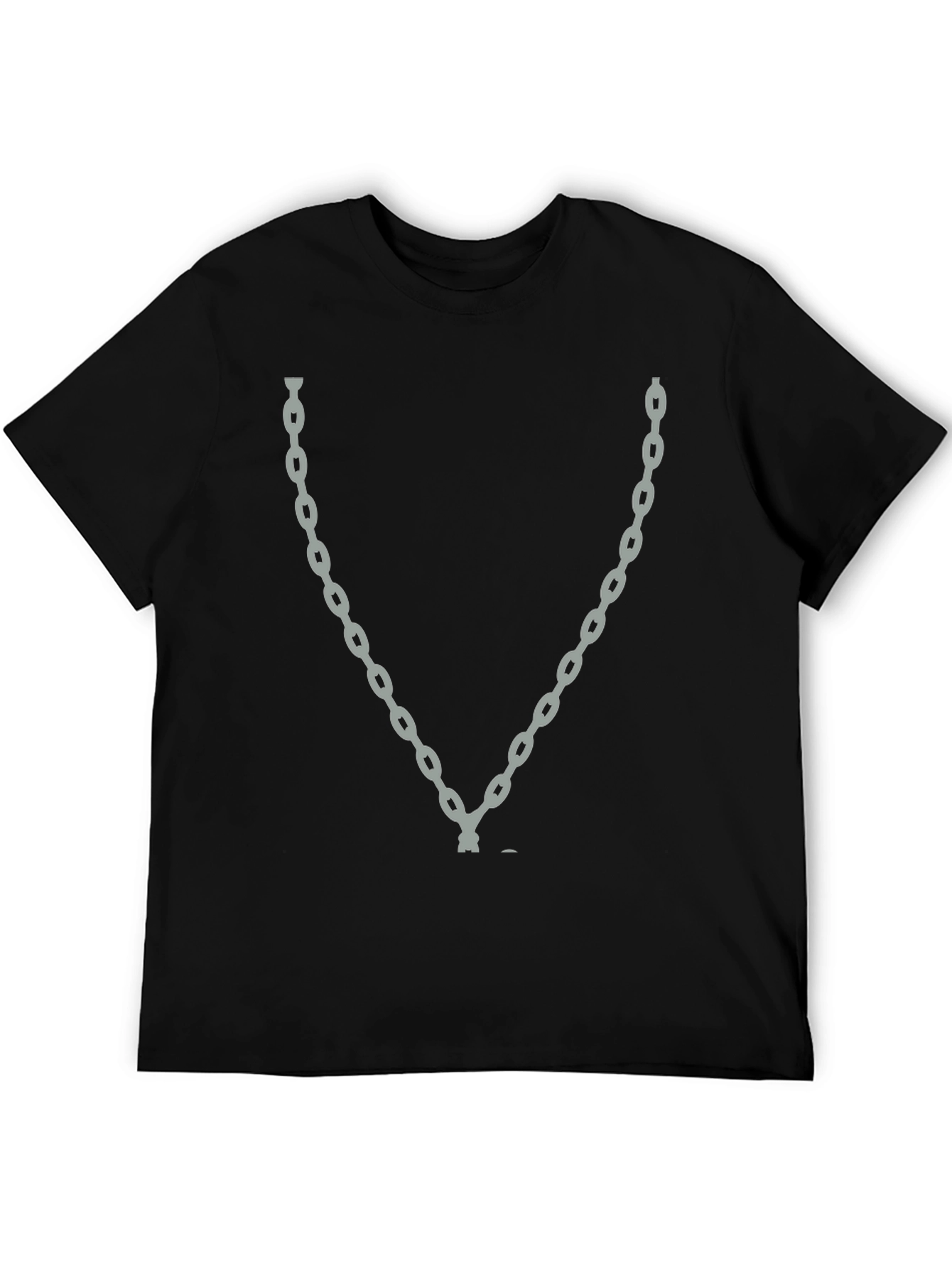 Chain Graphic Black T-Shirt