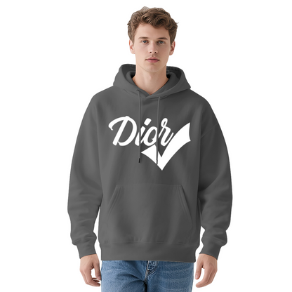 Stylish Dior Tick Logo Navy Hoodie, Luxury Fashion Soft Daily Comfort Sweatshirt