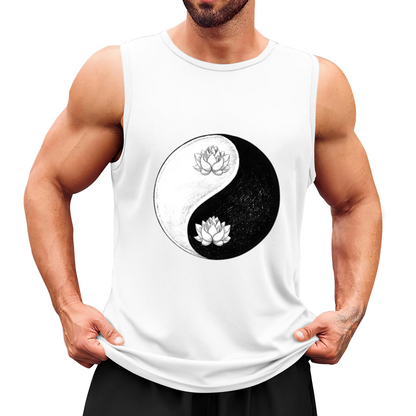Yin Yang Lotus Zen Meditation Sleeveless Top