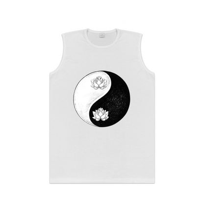 Yin Yang Lotus Zen Meditation Sleeveless Top
