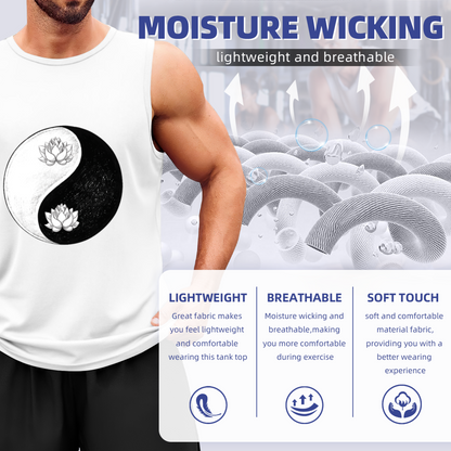 Yin Yang Lotus Zen Meditation Sleeveless Top