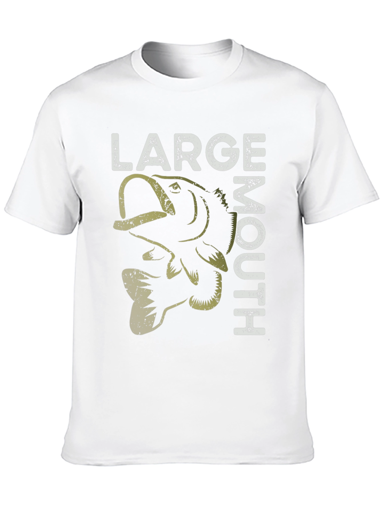 Large Mouth Bass Graphic T-Shirt Fishing Tee