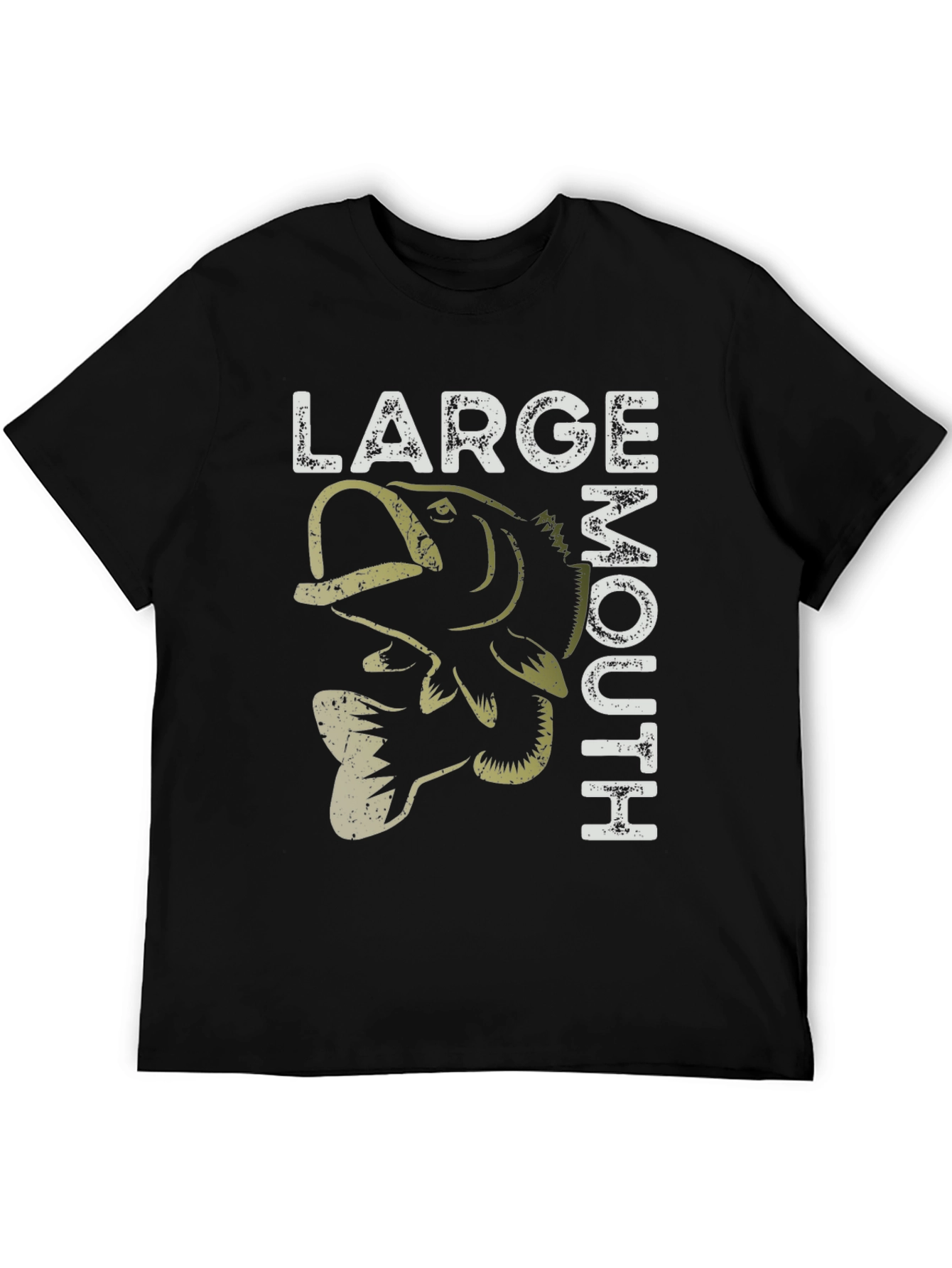 Large Mouth Bass Graphic T-Shirt Fishing Tee