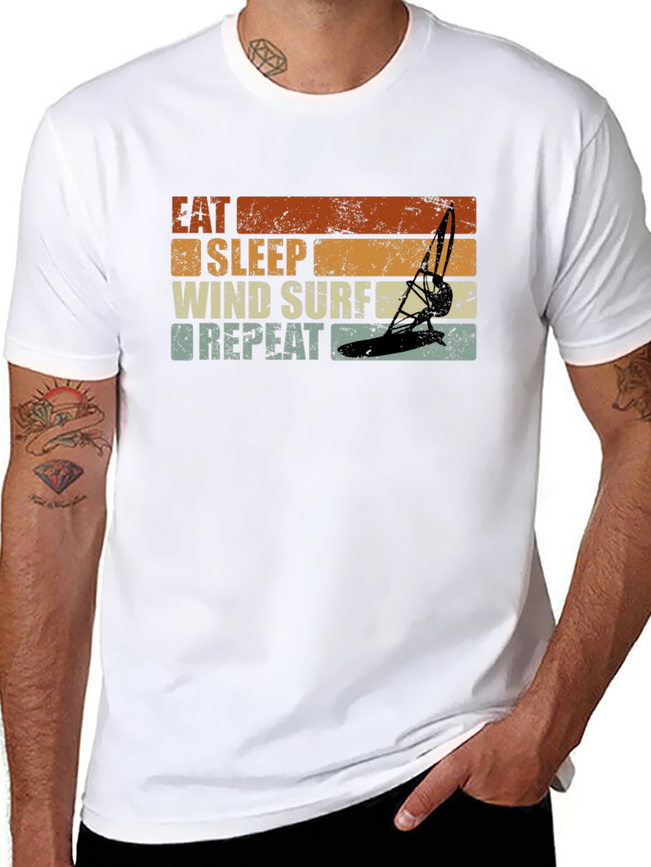 Eat Sleep Wind Surf Repeat T-Shirt