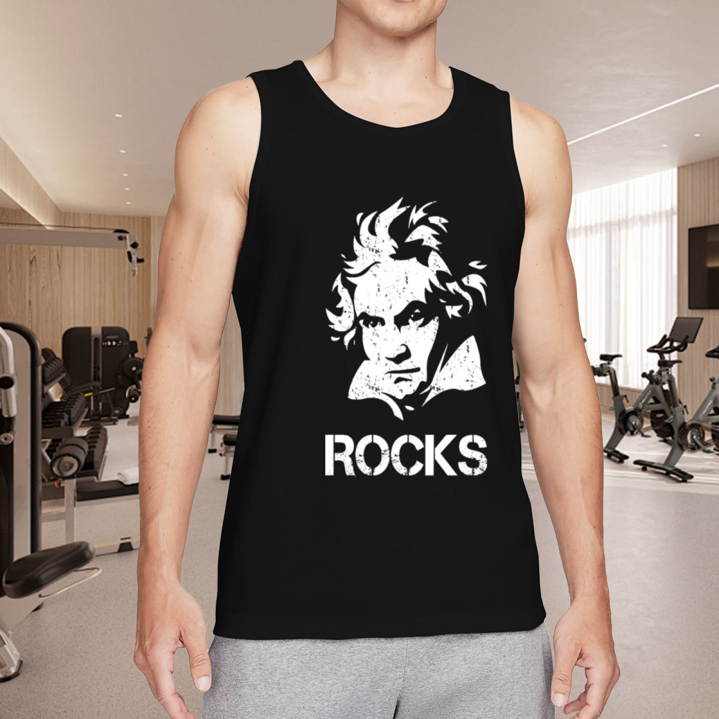 Beethoven Rocks Classic Music Vintage Tank Top