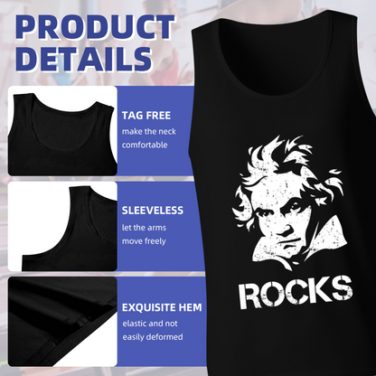Beethoven Rocks Classic Music Vintage Tank Top