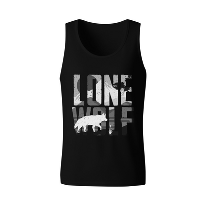 Camo Lone Wolf Wild Outdoor Casual Men Tank Top