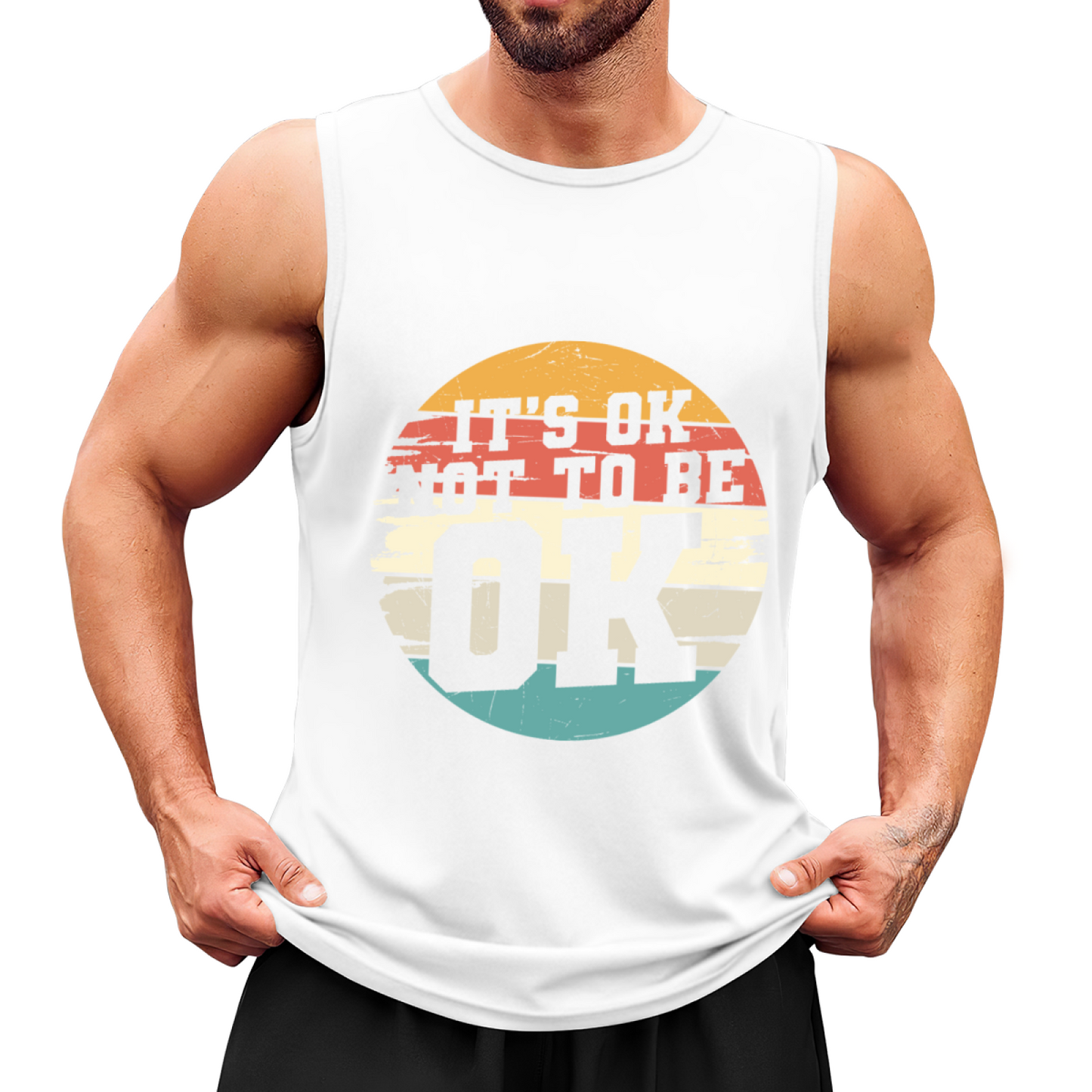 Vintage Retro It¡¯s Ok Not To Be Ok Mental Health Tank