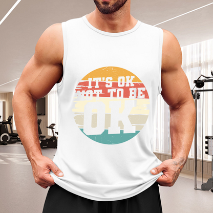 Vintage Retro It¡¯s Ok Not To Be Ok Mental Health Tank