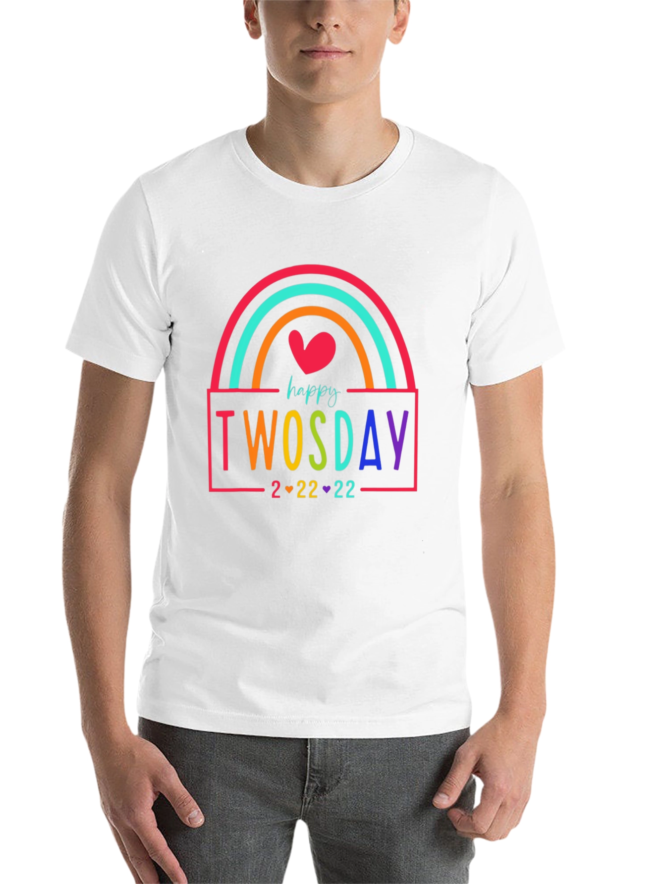 Happy Twosday Rainbow T-Shirt