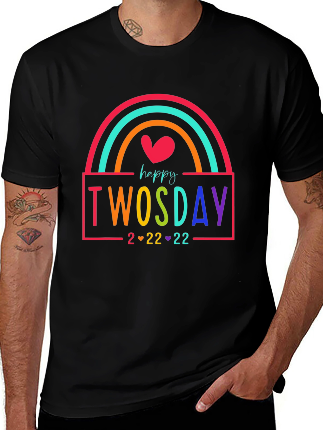 Happy Twosday Rainbow T-Shirt