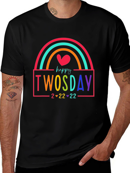 Happy Twosday Rainbow T-Shirt
