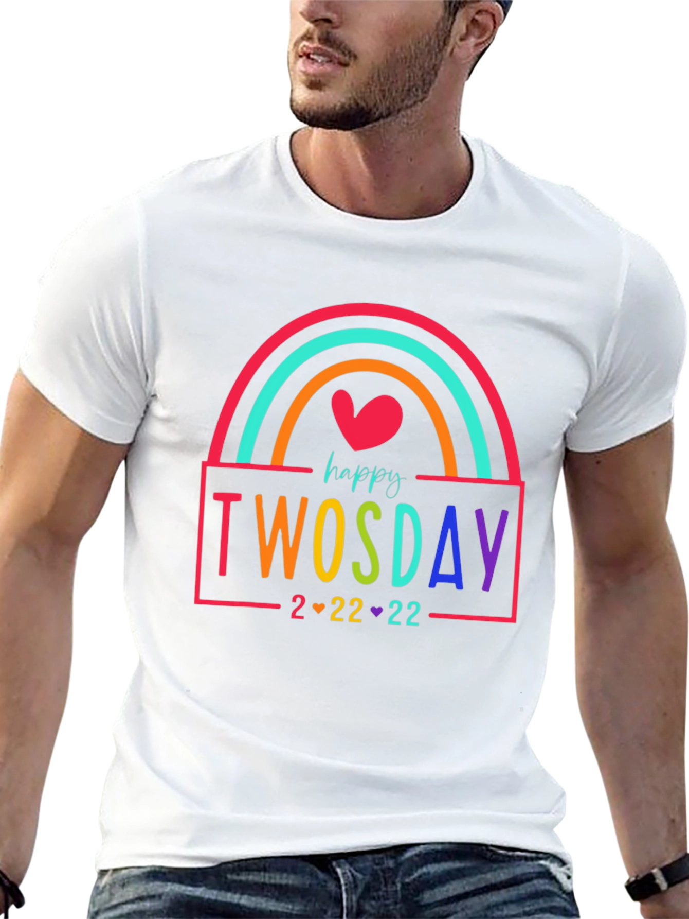Happy Twosday Rainbow T-Shirt