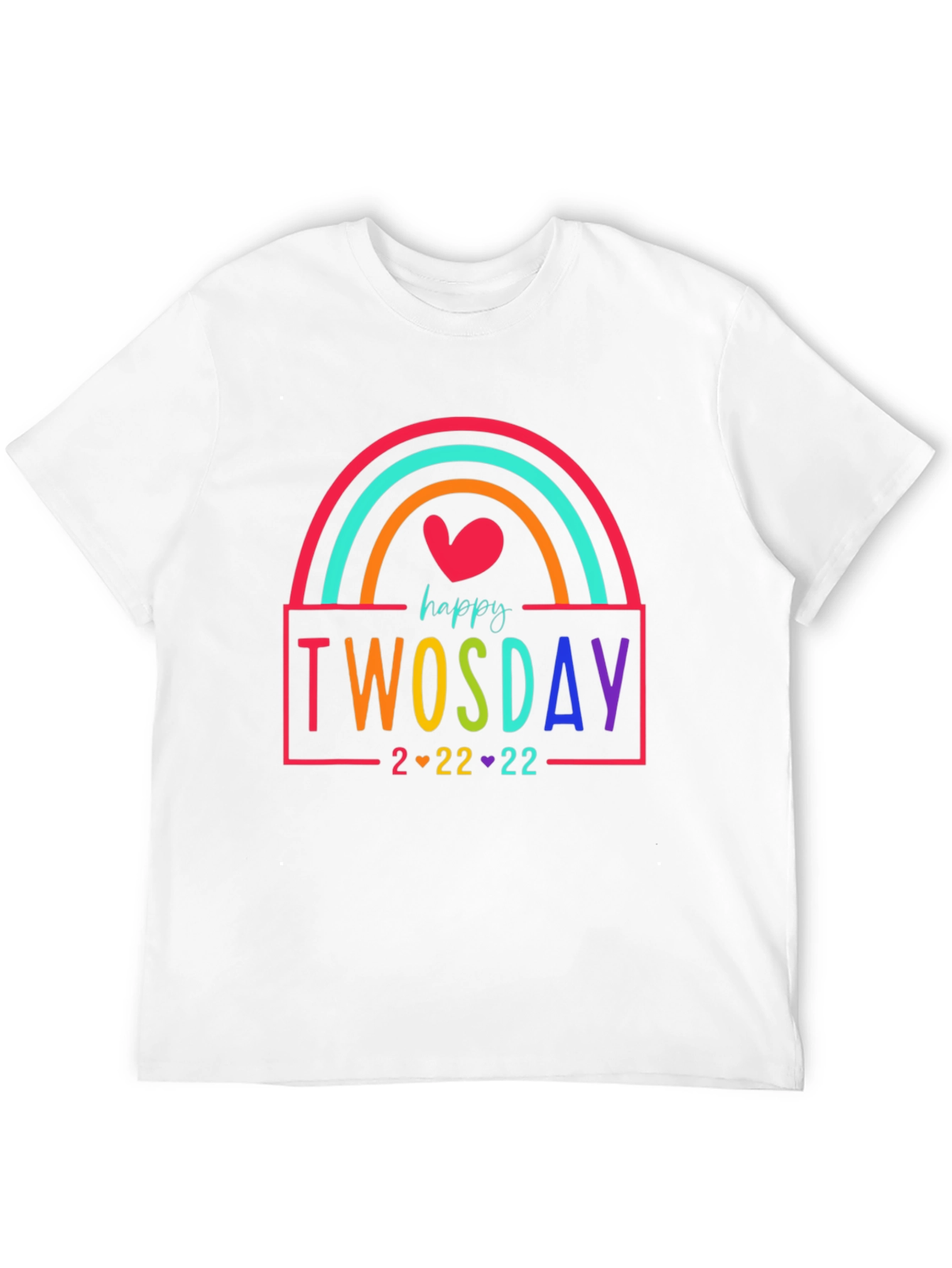 Happy Twosday Rainbow T-Shirt