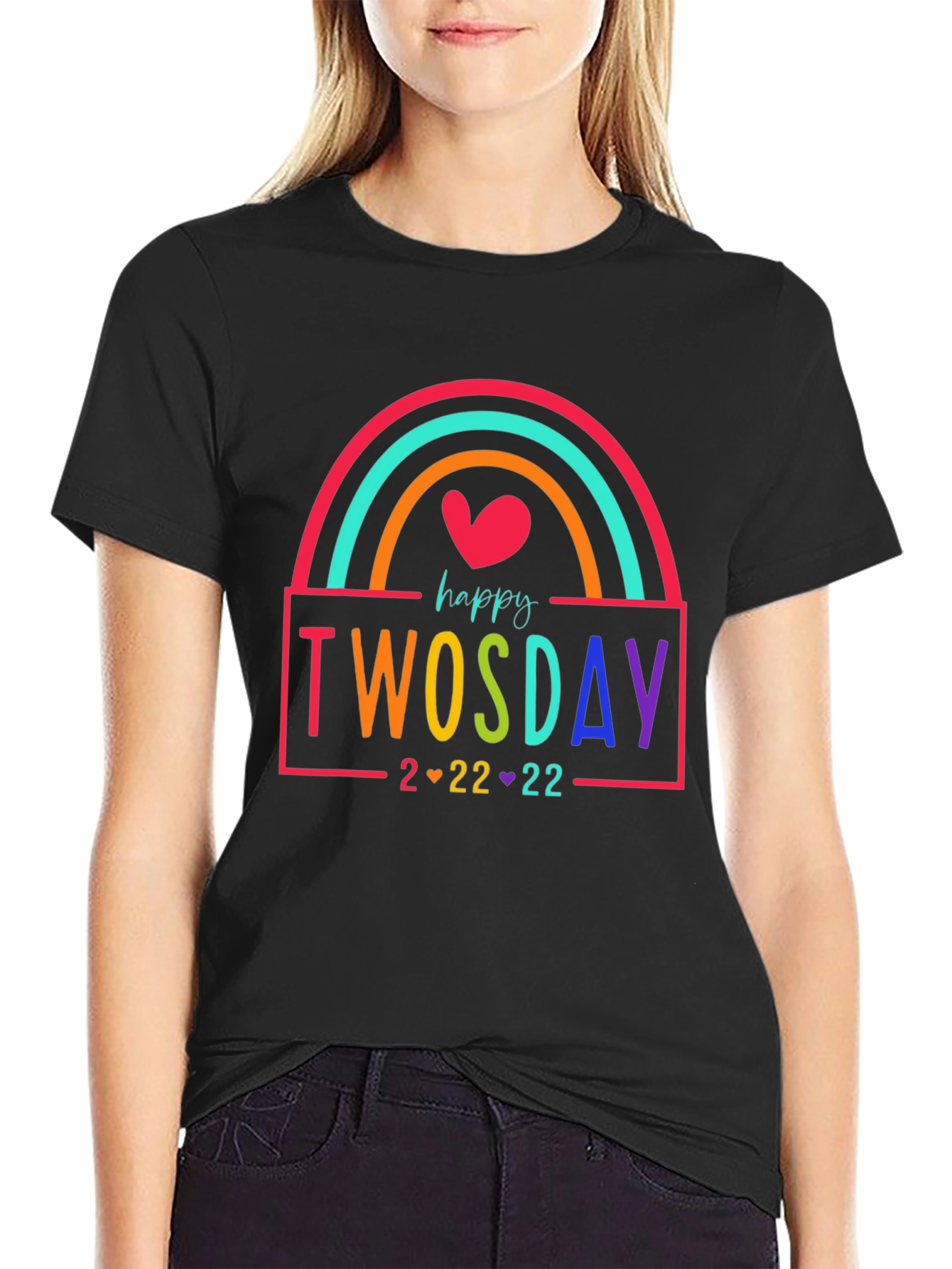 Happy Twosday Rainbow T-Shirt