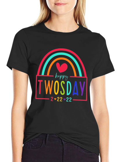 Happy Twosday Rainbow T-Shirt
